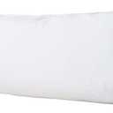 WhatsBedding Body Pillow Cover Cotton Fabric, Long Pillowcase Breathable & Skin-Friendly, Envelope Closure - White (21x54 inch)