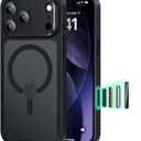 ESR for iPhone 17 Pro Max Case, Camera Control Cover, Compatible with MagSafe, Shockproof Military-Grade Protection, Magnetic Phone Case for iPhone 17 Pro Max, Classic Hybrid Case, Frosted Black