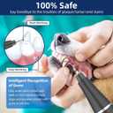 Plaque Remover for Teeth, Pet Ultrasonic Cleaner, Dog Plaque and Tartar Remover with LED Light, Dog Teeth Cleaning Dental Care Kit for Tartar and Stains, Suitable for Dogs and Cats (Black)