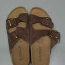 ODOLY Unisex Cork Footbed Slide Sandal, Arch Support Summer Outdoor Sandals with Adjustable Buckle for Women and Men size 40