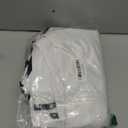 ORTIGIA White Shower Curtain with Black Scalloped Edge, Black and White Shower Curtains Cute Aesthetic Pretty Preppy Waterproof Fabric Bath Bathroom Decor with Metal Hook 72 W x 72 H Inch