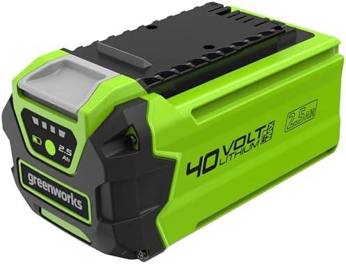 Greenworks 40V 2.5Ah Lithium-Ion Battery (Genuine Greenworks Battery / 75+ Compatible Tools)