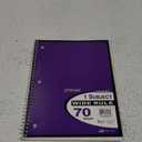 Top Flight Standards 1-Subject Notebook, 70 Sheets, Perforated, Wide Rule, Color May Vary (31306)