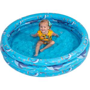 Inflatable Kiddie Pool for Toddlers, 48"X12" Round Plastic Blow Up Kids Swimming Pool, Outdoor Water Play, Ball Pit Toys for Kids Age 2 3 4 5, Summer Essential Baby Splash Pools with Cushioned Floor