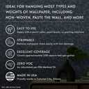 Roman PRO-880 Wallpaper Adhesive & Paste for Any Wallcovering - Ultra Clear Strippable, 1 Gallon(330 sq. ft)