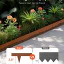 VEVOR Steel Landscape Edging, 10 Packs 40 x 4.5 in Weather-Resistant & Pre-Rust Metal Landscape Edging, Bendable Garden Edging Border, Heavy Duty Lawn Edging, Flower Bed Yard Pathway Divider