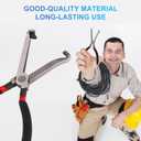 2 x Electrical Disconnect Pliers, Automotive Electrical Connector Pliers Spark Plug Pliers Car Electrical Plug Pliers for Easily Disconnection The Locking-Push Tab Electrical Connector(Black)