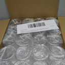 Plastic Jars with Lids 20Pcs 14 oz Clear Plastic Slime Storage Jars Containers with Airtight Leak Proof Black Plastic Screw On Lids Cylinder Clear Round Jar Food Grade Durable PET Jar