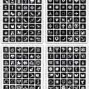 MCPINKY Henna Tattoo Stencil Kit - 283 Sheet Arabian Realistic Temporary Glitter Semi-Permanent Tattoos for Women & Girls