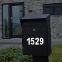 3 x 5 Sets Mailbox Numbers for Outside, Reflective Mailbox Number Stickers 3 Inch Self Adhesive Vinyl Waterproof Address Numbers 0-9 House Number for Outside Mailboxs Door Signs Cars Trucks Home Business