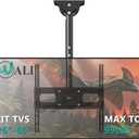 WALI Ceiling TV Mount for 26-65 inch, Full Motion Ceiling TV Bracket Fits Most LED, LCD, OLED 4K Flat Screen TVs, up to 99lbs, Mounting Holes 400x400mm (CM2665-P), Black