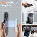 Magnetic for iPhone 15 Case, Compatible with MagSafe, Military Grade Drop Protection, Slim Matte Translucent Shockproof Anti-Fingerprint Phone Cover, Matte Black