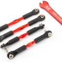 Traxxas 3741X Red-Anodized Aluminum Turnbuckle Set