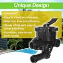 SP0715XR50 2 Inch Multiport Control Valve Compatible with Hayward Pro Series Vari-Flo Grid D.E. Filter