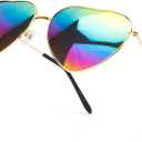 Heart Sunglasses Womens Trendy Sunglasses for Women Halloween Party Favors Fashion Cute Cool Metal Frame