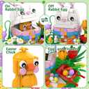 Nubee Easter Bunny Chick Building Sets, Easter Gifts for Kids Teens Adults Women, Cute Rabbit Eggs Easter Basket Stuffers Toy Gift for Boys and Girls Age 6+ (400 Pcs)