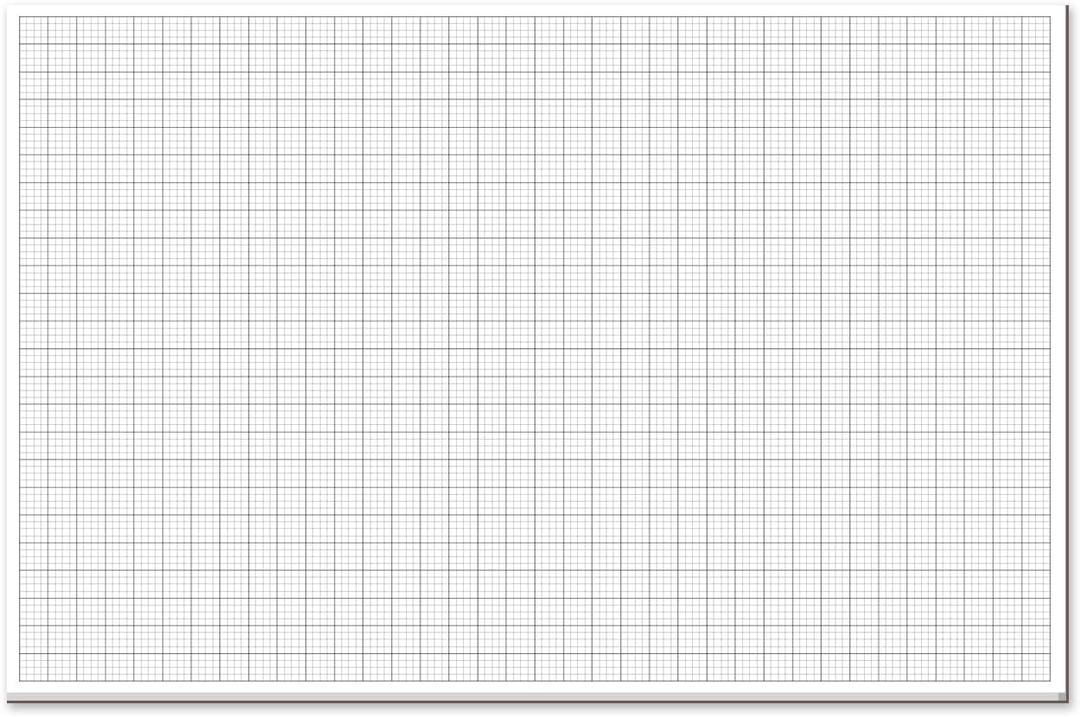 Graph Paper Pad - 30 Sheets/60 Pages, 24" x 36" Large Graph Paper 1" and 1/4" Ruled Grid Paper for Engineer Architect Designer Mathematician Draftsmen Sketch House Commercial Building Plan Drafting (Black)