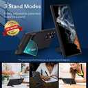 ESR for Samsung Galaxy S22 Ultra Phone Case, 3 Stand Modes Kickstand for S22 Ultra Cover, Military-Grade Drop Protection, Slim Fit, Boost Series Case, Black