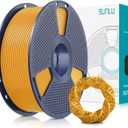 SUNLU 3D Printer Filament PLA Plus 1.75mm, SUNLU Neatly Wound 1.75mm PRO, PLA+ Filament for Most FDM 3D Printer, Dimensional Accuracy +/- 0.02 mm, 1 kg Spool(2.2lbs), Gold