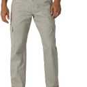 Wrangler Authentics Mens Twill Relaxed Fit Cargo Pant (Logan) (36W x 30L, British Khaki Dust)