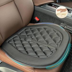 Big Ant Car Seat Cushion, Comfort Memory Foam Driver Seat Cushion Improve Driving View, Sciatica and Lower Back Pain Relief, Seat Cushions for Car Seat Driver, Office Chair, Wheelchair - Black