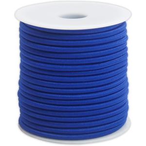 1/8 inch Royal Blue Elastic Cord String for Sewing 55ft 3mm Round Elastic Rope Cord for Hair Ties Thin Elastic Strap Stretchy Thread for Clothes-Keychain-DIY Crafts & Project Supplies(ZH188)