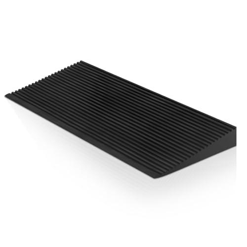 Kritkin 1.5" Rise Lightweight EVA Threshold Ramp for Wheelchairs, Walking, Scooter, 800 lb Load Capacity, 36"L x 9"w Driveway Curb Handicap Ramp with Non-slip Surface for Doorways Home Bathroom