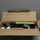 TUYU Electric Spin Scrubber, Full-Body IPX7 Waterproof Bathroom Scrubber with Power LCD Display, Adjustable Extension Handle, Cordless Shower Cleaner Brush for Bathtub Kitchen Wall Cleaning (Black)