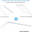 6 Pack 2x4 Surface Mount Kit for 2x4 LED Flat Panel Light - Aluminum 2'x4' ft Ceiling Frame Kit with Mounting Screws