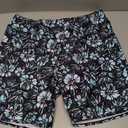Yonique Womens Swim Shorts High Waisted Swim Bottoms Tummy Control Bathing Suit Bottom Boy Shorts (Blue, L)