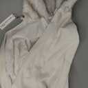 Gihuo Cape Poncho Women's Hooded Maxi Cloak Coat Winter Warm Long Cloak Cosplay Costumes Outerwear (Beige)