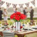 XunYee 18 Pcs Derby Day Party Decorations Horse Racing Centerpieces Run for the Roses Decor with 12 oz Mint Julep Cups Derby Roses Horse Race Party Supplies for Home Bar Restaurant Table