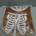 My First Halloween Dress Baby Girl Skeleton Velvet Bubble Romper Sequin Tulle Cloak Toddler Christmas Birthday Outfit (Brown)