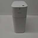 MOPALL Small Bathroom Trash Cans with Lids,Motion Sensor Bathroom Trash Can,Narrow Waterproof Plastic 3.5 Gallon Automatic Adsorption Touchless Garbage Can,White (Slim)