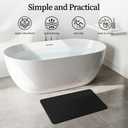 THMINS 2 Pack Stone Bath Mat, 24''x16'' Stone Shower Mat