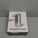 simplehuman 9 oz. Touch-Free Rechargeable Sensor Liquid Soap Pump Dispenser, Polished Stainless Steel