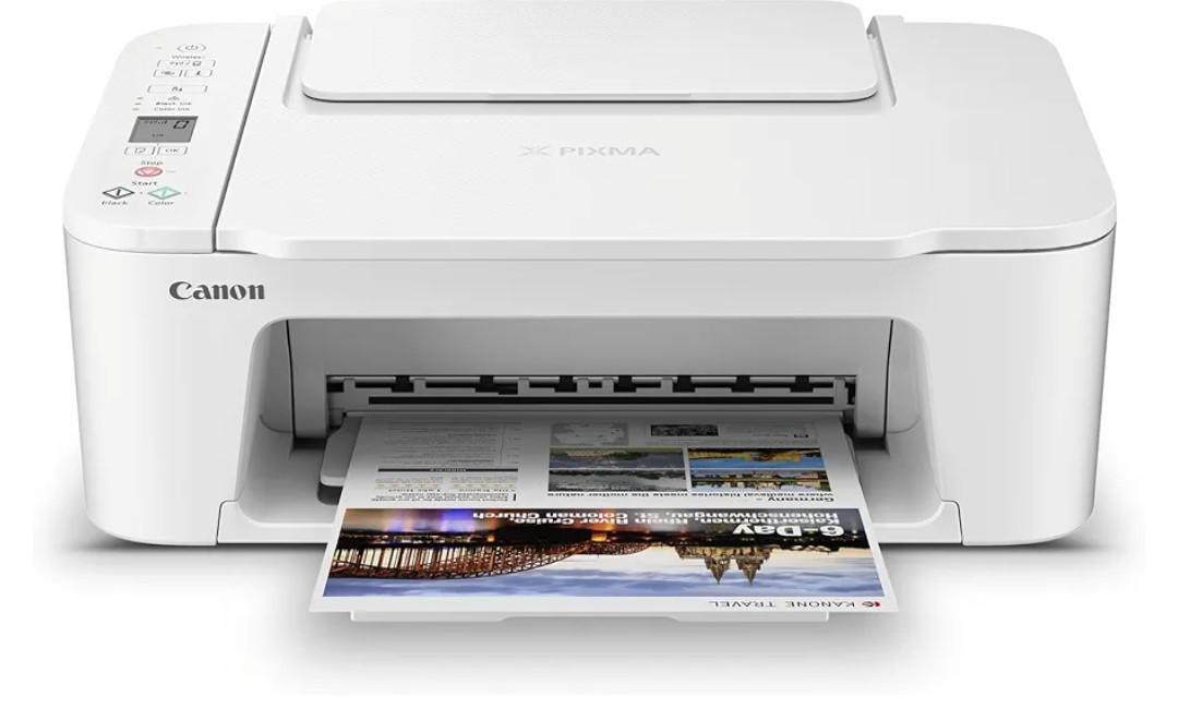 Canon PIXMA TS3720 Wireless All-in-One Printer for Basic Home Printing, White