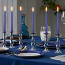 8 Pack 10 Inch Future Dusk Spiral Taper Candle Set, 7/8 Inch Unscented Driples Candlesticks for Home Decoration, 6-7 Hours Burn