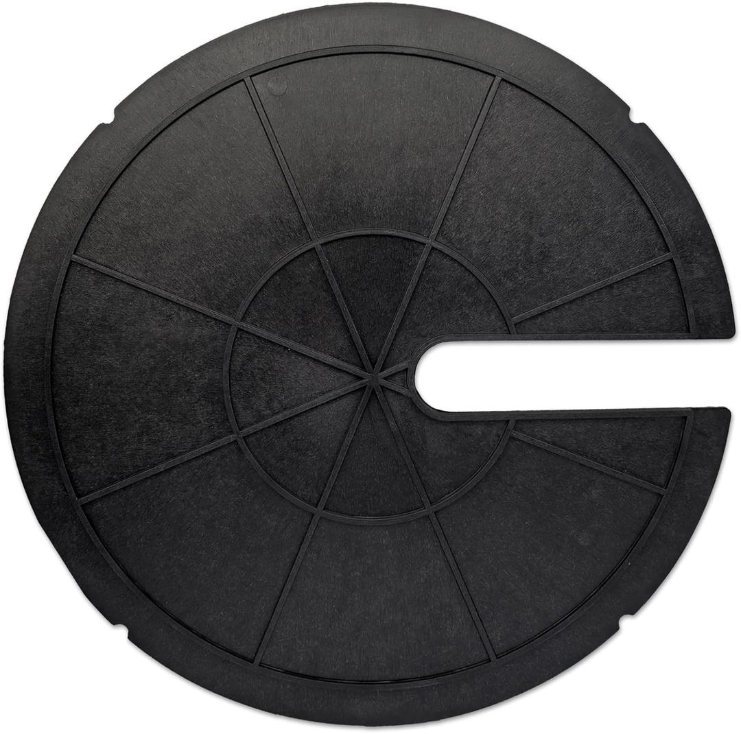 Sump Basin Cover 17.7 in. OD Plastic Submersible Sump Pump Cover Black Septic Tank Lid, Heavy Duty Protection for Outdoor Water Wells, Sump Bucket, Water Sump Pump