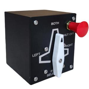 Meza-Fuel Tank Selector for Flight Simulator Game MSFS2020, X-Plane, FSX, Prepar3D for a Home Cockpit or Standalone use on a Desk