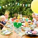 350 Pcs Dinosaur Baby Shower Party Favor Rawr Its a Boy Disposable Tableware Napkins Cups Knives Forks Spoons for 50 Guests Dino Birthday Party Decoration (Green)