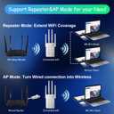 WiFi Extender Signal Booster for Home: Internet Repeater Range Covers Up to 9995 Sq.ft and 45+ Devices (XL, White)