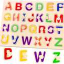 Jumlys Montessori Toys for Toddlers 1, 2, 3 Year Old, Wooden Alphabet Puzzles for Kids 1-3, Early Learning & Educational ABC Puzzle Toys, Perfect Christmas Birthday Gifts for Boys & Girls Age 1-3