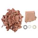 Balloon Garland Kit, Natural Latex and Foil Balloons Bulk Party Decoration Set with Adhesive Tape, Fixed Strip & String for Wedding, Birthday, Baby Shower, Holiday and (Rosy Gold)