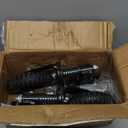 Gate Wheel, 6 Inch Wheel Diameter, 13.1 Inch Height, Suit for Metal Tube & Wooden Gates, 550lbs Capacity, Spring-Loaded Heavy Duty Rubber Casters (Black 2 Pack)