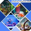 2 x Aquarium Air Stone,1.4 Inch Fish Tank Nano Bubble Stone Kit with Check Valve and Control Valve Quiet Extremely High Dissolved Oxygen Diffuser Makes Extremely Tiny Bubbles for Betta Fish,Shrimp