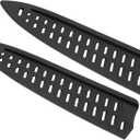 PATIKIL PP Safety Knife Cover Sleeves for 8" Chef Knife, 2 Pack Knives Edge Guard Blade Protector Universal Knife Sheath Portable for Kitchen, Black
