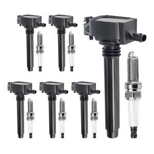 Ignition Coil Pack and Iridium Spark Plugs Set of 6 Compatible with Chrysler 200 300 Town & Jeep Grand Cherokee/Wrangler & Dodge Grand Caravan/Charger/Journey & Ram 1500/ProMaster 3.6L V6 UF648+97390