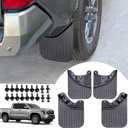 Mud Flaps for Toyota Tacoma 2024 2025 2026 - [Updated] Flexible & Bendable No Drill Splash Guard All Weather Guard Mud Guards Splash Front Rear for Toyota Tacoma 2024-2026 Accessories