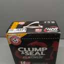 ARM & HAMMER Clump & Seal Platinum Cat Litter, Multi-Cat Clumping Litter Forms Rock-Hard Clumps, Powerful Odor Eliminators with Baking Soda, 14-Day Odor Control, 27.5 lbs